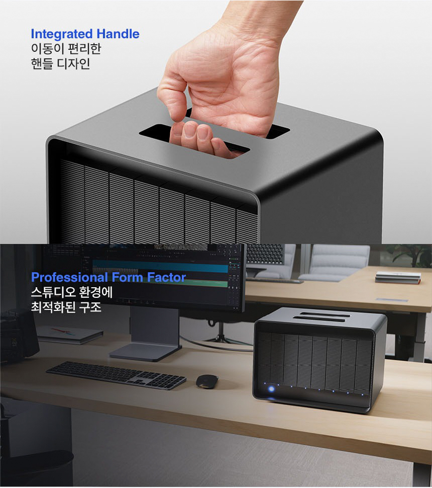 씨게이트 LaCie 8big Pro5 썬더볼트5 8베이 RAID 외장 스토리지 128TB