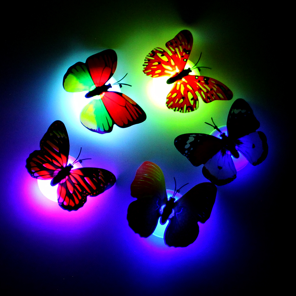 나비LED스티커 나비스티커램프 LED스티커데코 스티커장식용LED LED장식스티커 스티커장식 나비 LED스티커