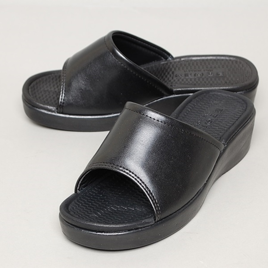 [개성시대] 국내산 여성 통굽 쿠션 슬리퍼 4cm 180g 데일리