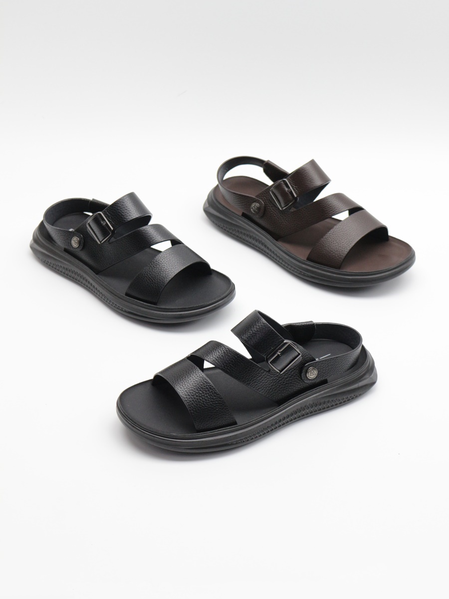 [개성시대] 남성 가죽 캐주얼 샌들 3cm 270g 휴양지