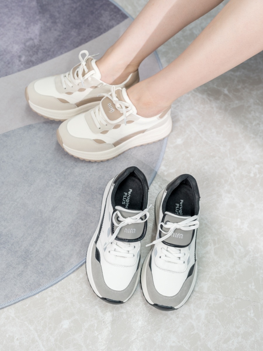 [개성시대] 여성 5cm 가죽 스니커즈 210g 데일리