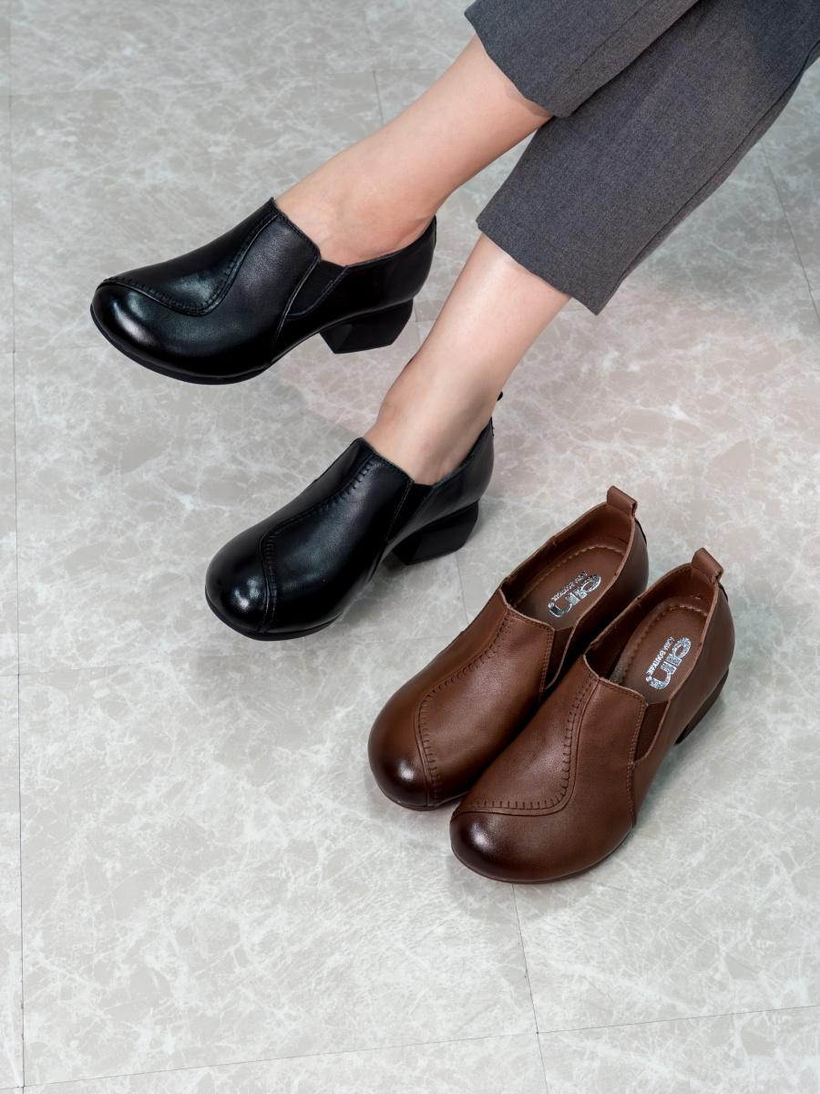 [개성시대] 여성 6.5cm 가죽 로퍼 280g 비즈니스