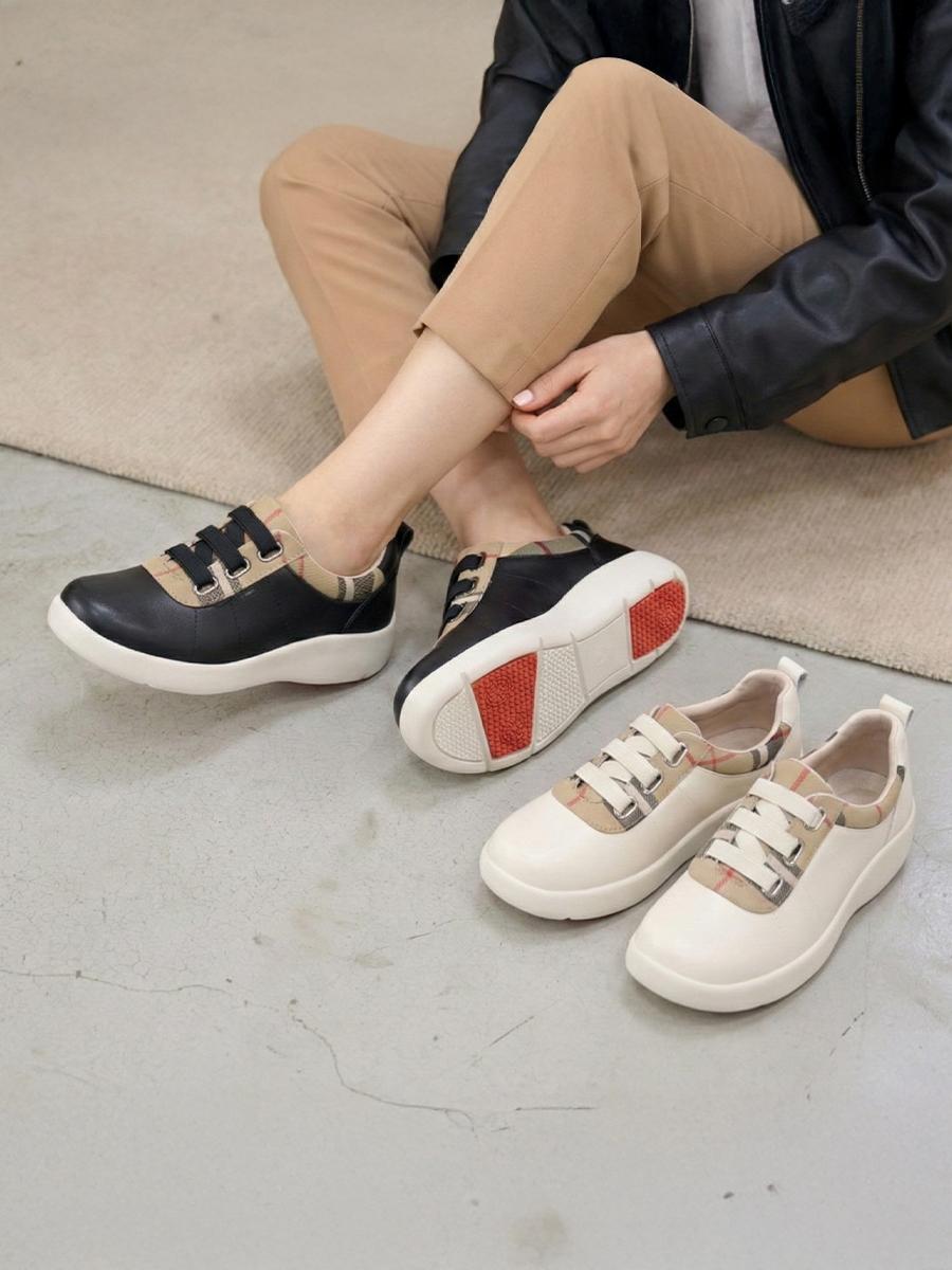 [개성시대] 여성 3.5cm 가죽 스니커즈 250g 데일리