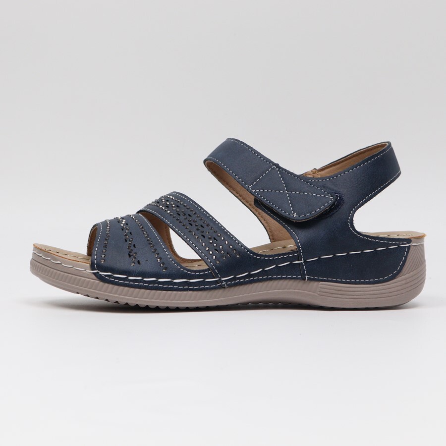 [개성시대] 여성 3.5cm 스트랩 플랫 샌들 180g 데일리
