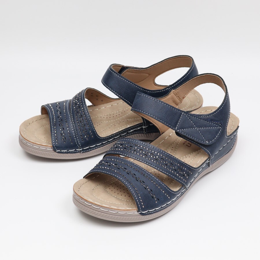 [개성시대] 여성 3.5cm 스트랩 플랫 샌들 180g 데일리