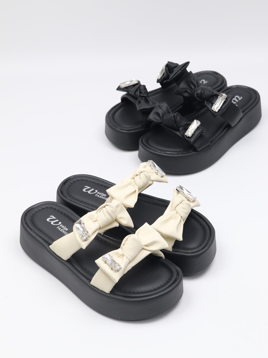 [개성시대] 여성 5cm 리본 베이직 슬리퍼 325g 데일리