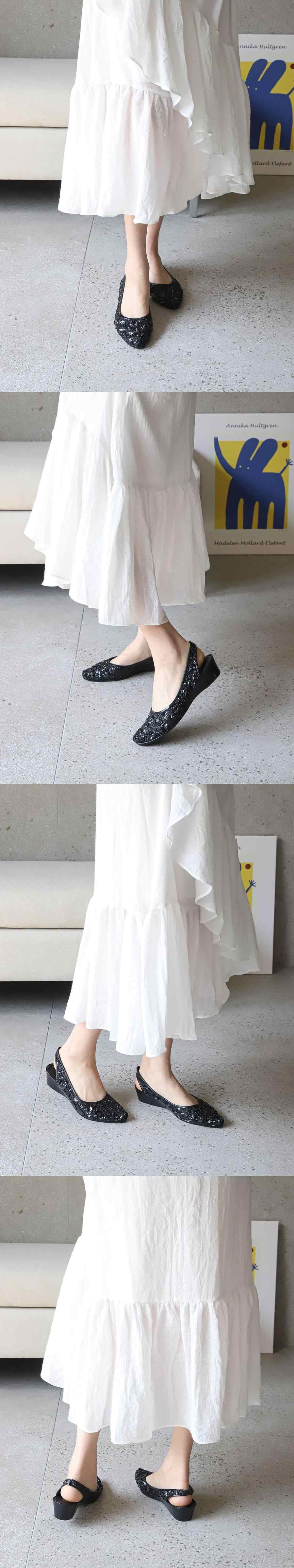 [개성시대] 여성 4cm 베이직 슬링백 데일리