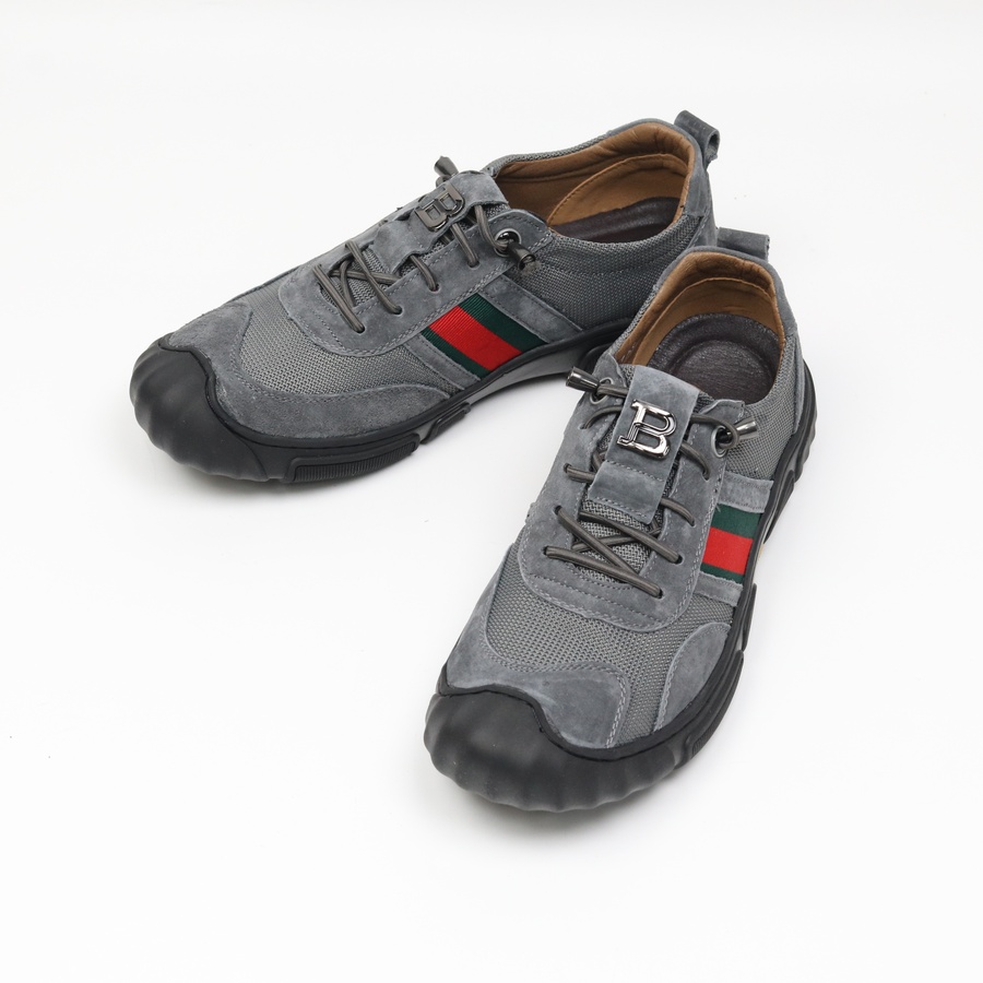 [개성시대] 남성 매쉬 가죽 3.5cm 베이직 스니커즈 342g 데일리