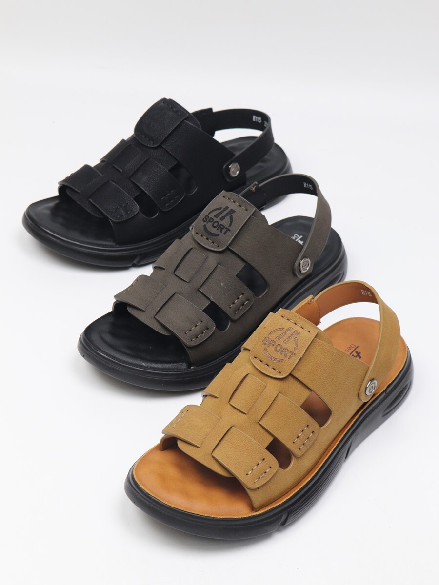 [개성시대] 남성 가죽 3cm 캐주얼 샌들 300g 데일리