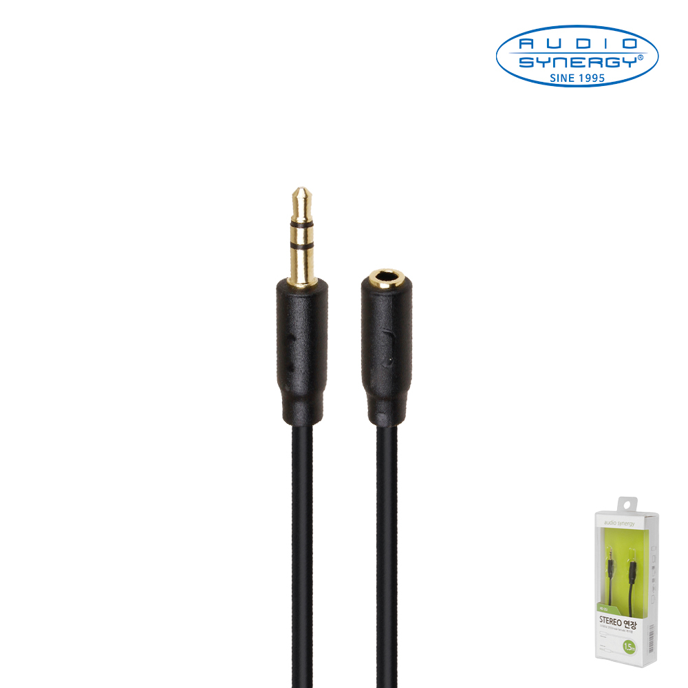 PP-C7241-1.5M 오디오시너지 3.5 스테레오 M/F 연장케이블 1.5M HD-3SJ