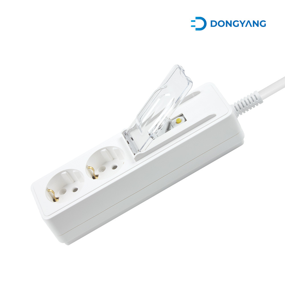 PP-C7023-1.5M 동양 고용량 멀티탭 누전차단기(ELB) 16A 2구 1.5m DYM-HB2E(SC)