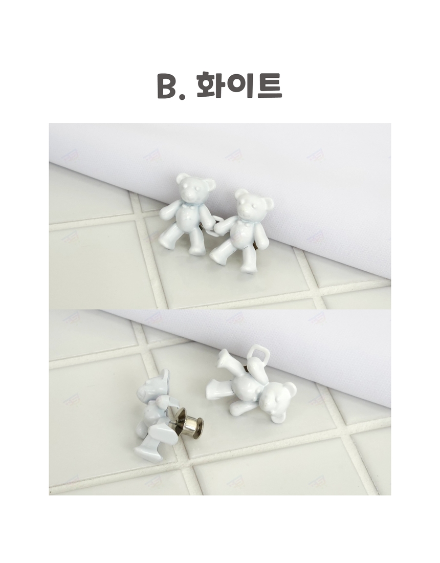 바지 허리 버클 단추 조절 청바지 허리조절 클립 수선 곰돌이 셀프 상세 이미지 22