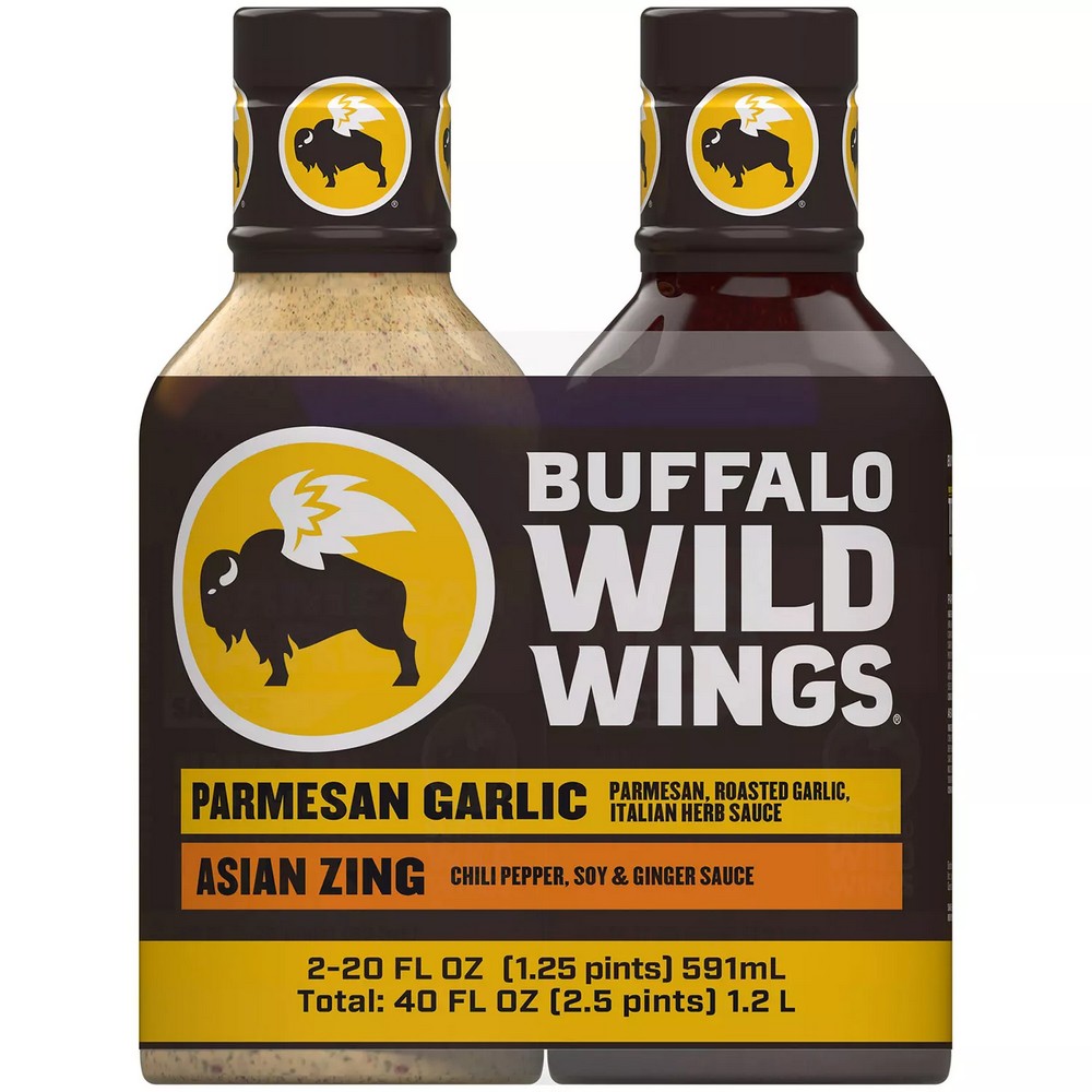 Buffalo 버팔로 와일드윙 파마산갈릭 소스 아시안 징 591ml 2병 Wild Wings Wing Sauce-모바일 11번가
