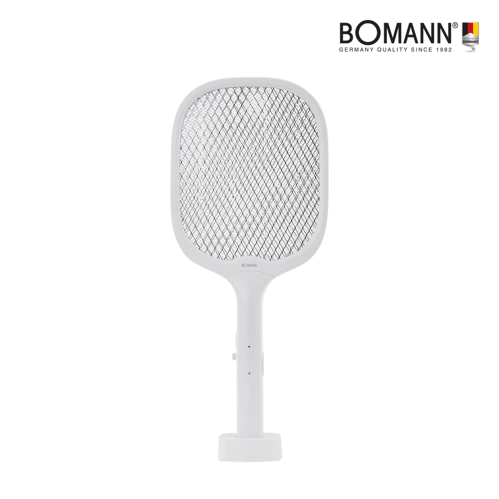 [주말특가]보만 3중 안전망 스탠드 무선 충전식 모기채 IK2311W