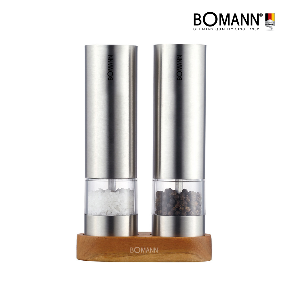 [주말특가]보만 스텐 전동 소금 후추그라인더 세트 PM4510SSL
