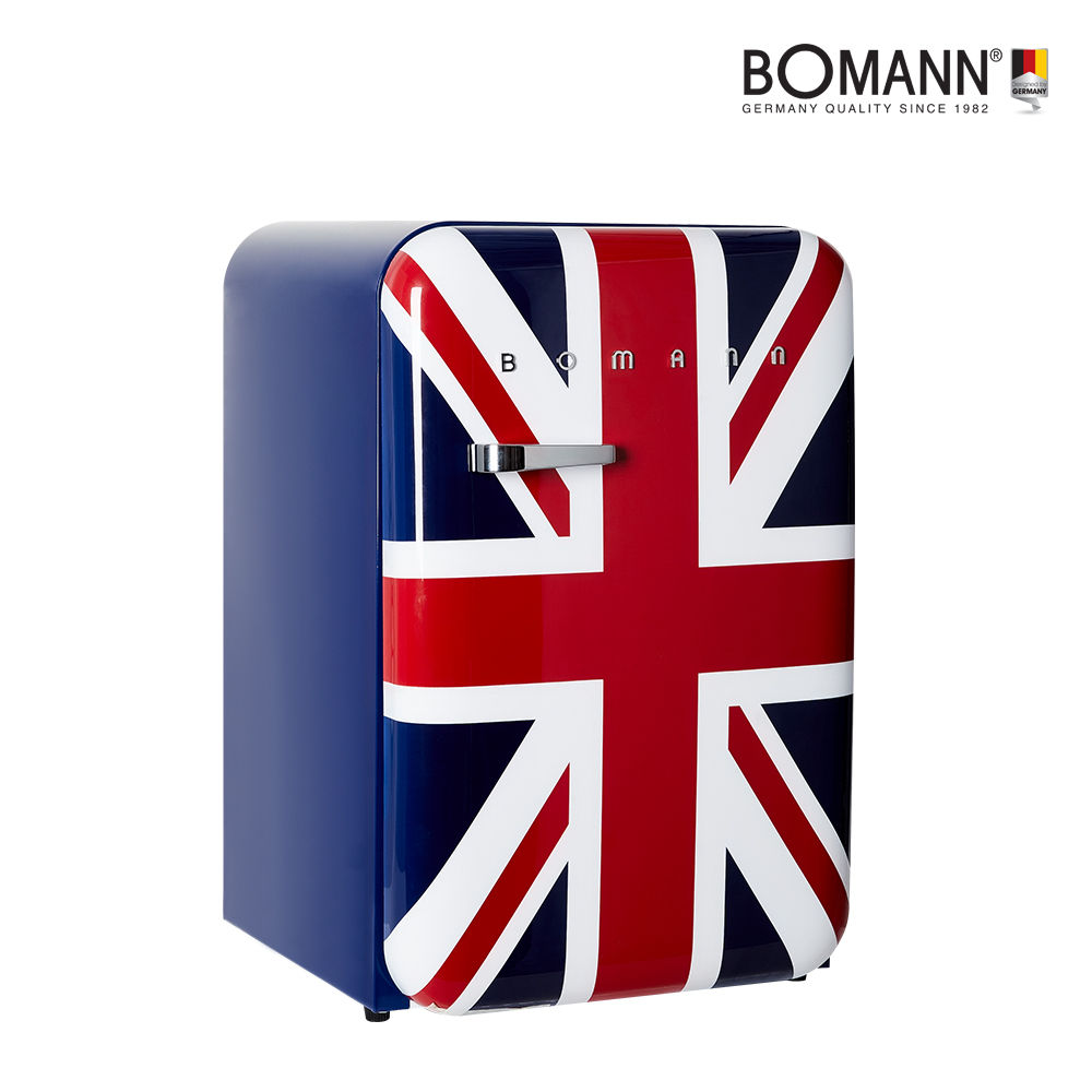 보만 레트로 소형 냉장고 106L 유니언 잭 RF1064U