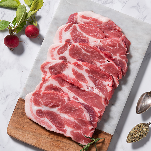 [녹차먹인한돈] 보성녹돈 1등급 목살 300g(구이용)