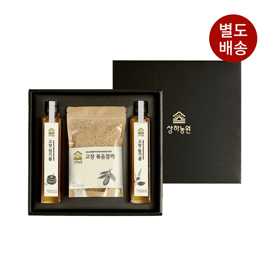 [상하농원] 참기름들기름 참깨세트 600G*1