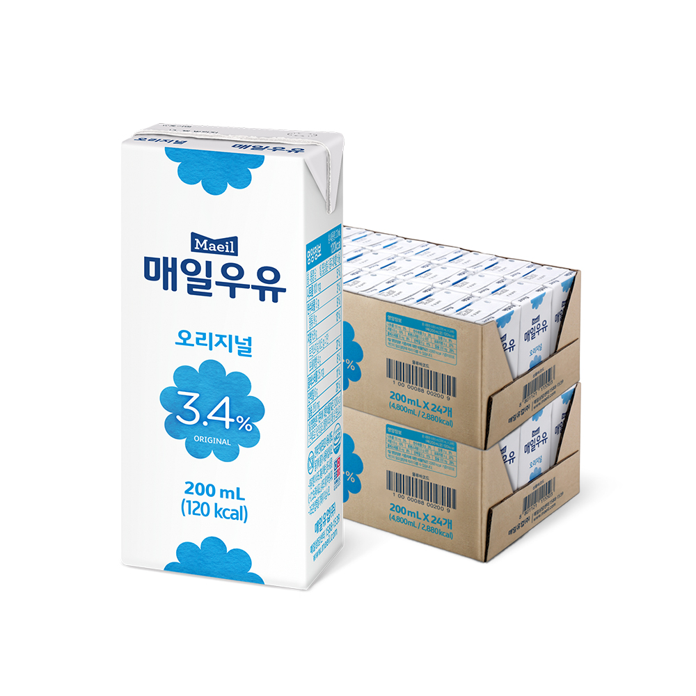 [매일유업] 매일멸균 오리지널 200ML*48팩