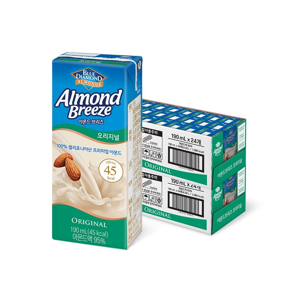 [매일유업] 아몬드 브리즈 오리지널 190ML*48팩