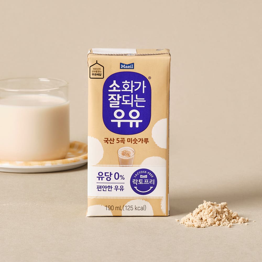 [매일유업] 소화가잘되는우유 미숫가루 190ML*48팩