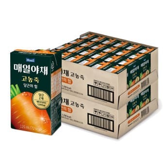 [매일유업] 매일야채 고농축 당근의힘 125mL* 48팩