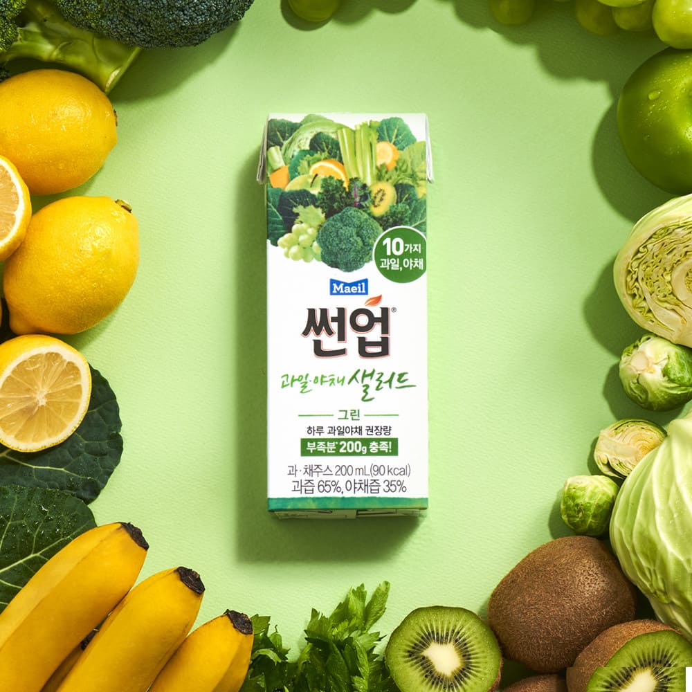 [매일유업] 썬업 과일야채샐러드그린 200ML*48팩