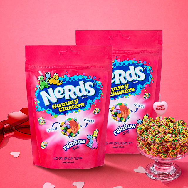 너즈 구미 클러스터 레인보우 226g (6봉 1박스)