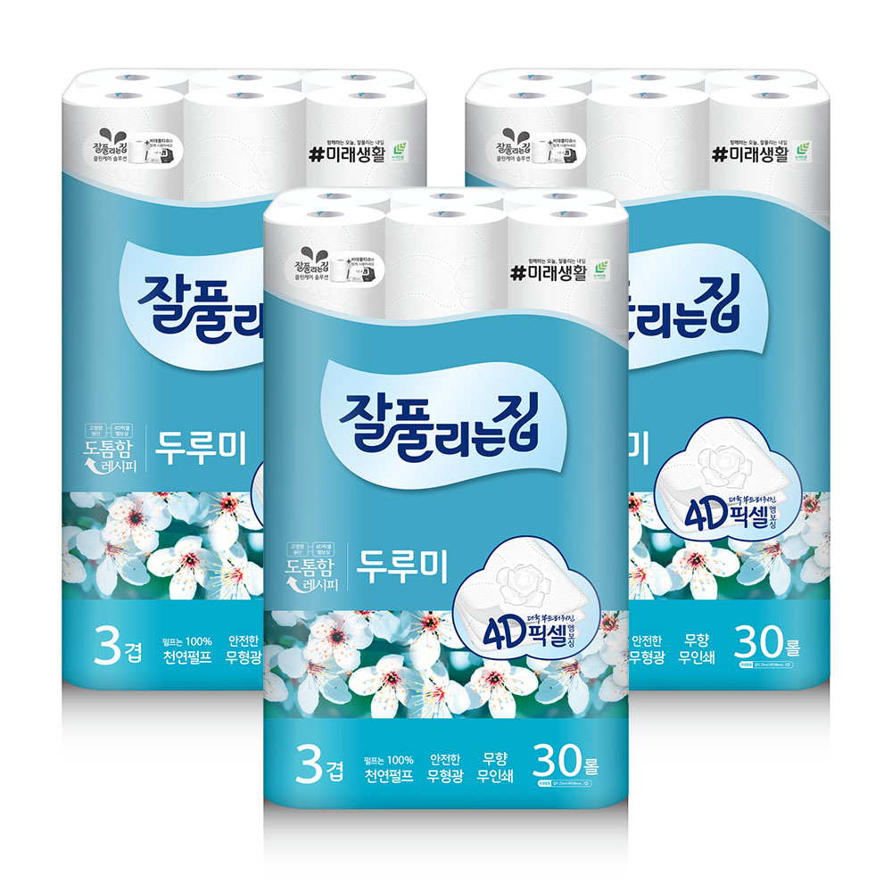 <잘풀리는집> 두루미 25m*30롤 X 3개