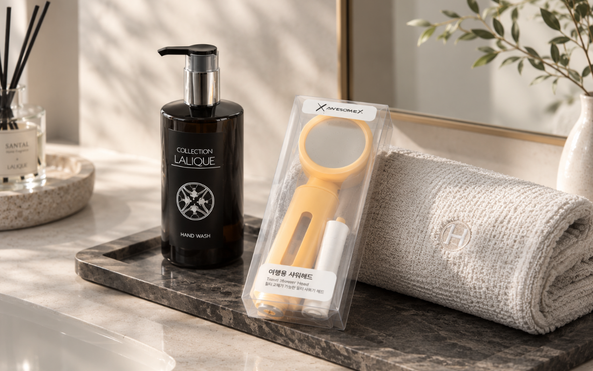 [LALIQUE+송월] 송월 호텔콜렉션+라리끄+미니샤워기 3종 기획세트