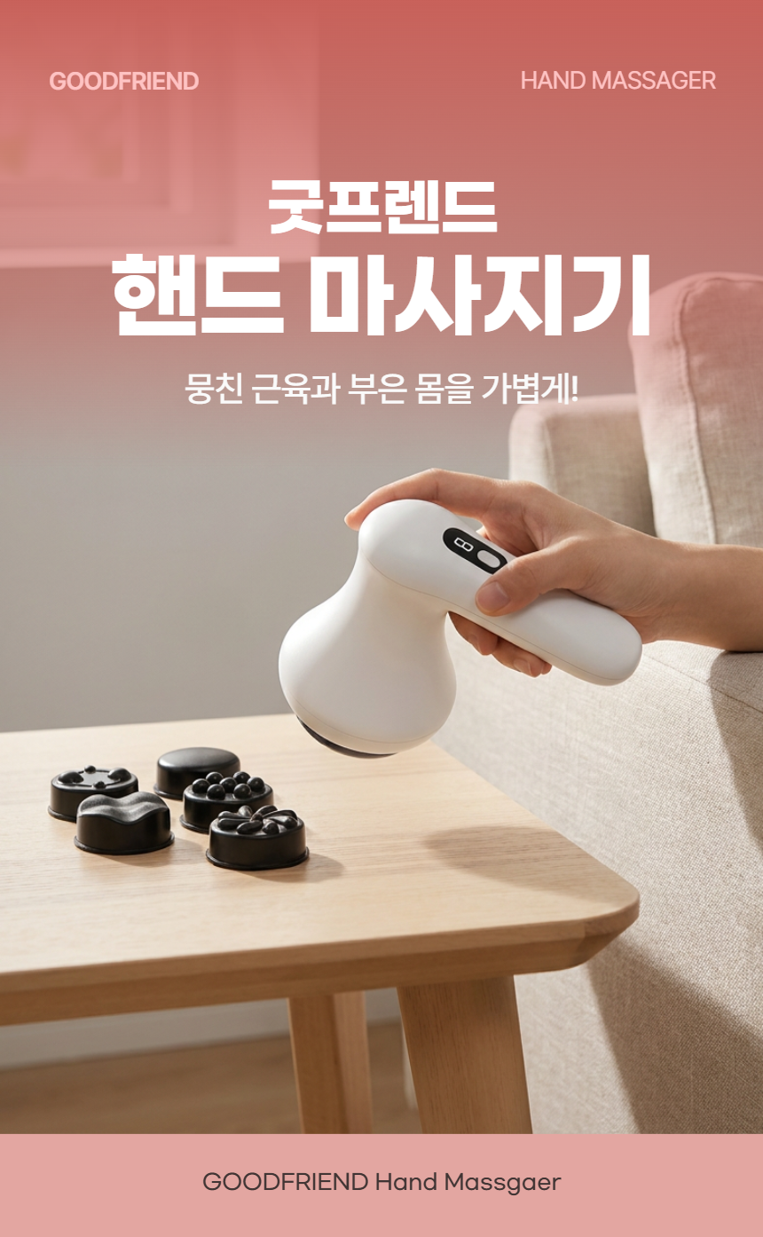 굿프렌드 핸드마사지기 핸드안마기 팔 다리 허리 어깨