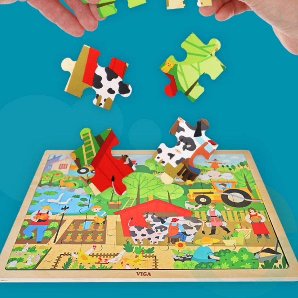 굿마켓 유아 농장 퍼즐 48피스 아기원목장난감