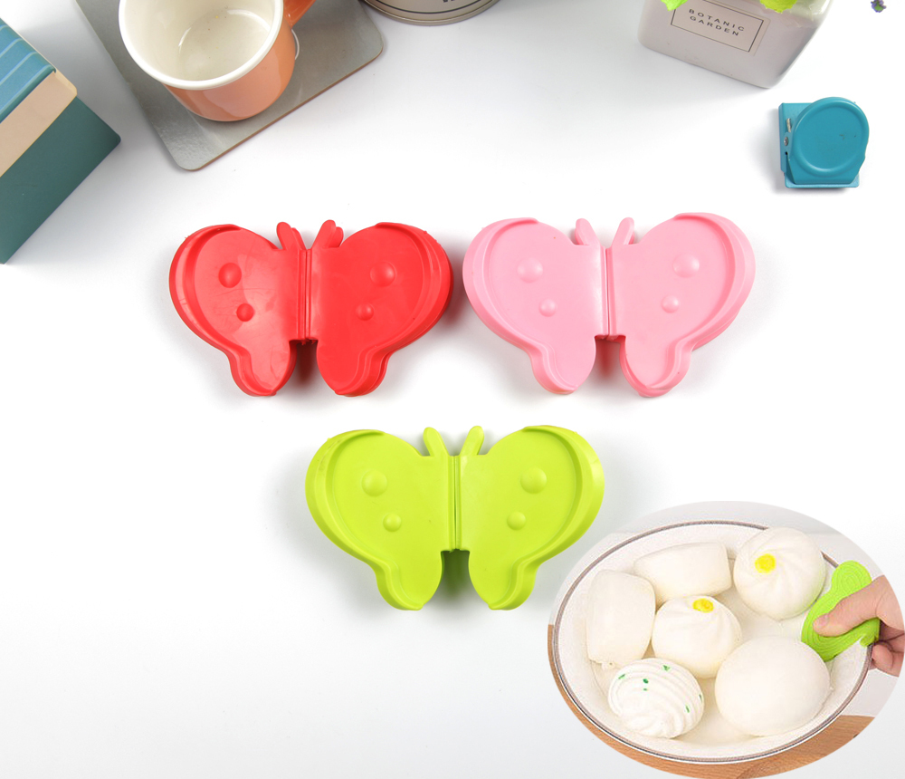 나비모양 접시 불판 자석 실리콘 냄비 손잡이 1P