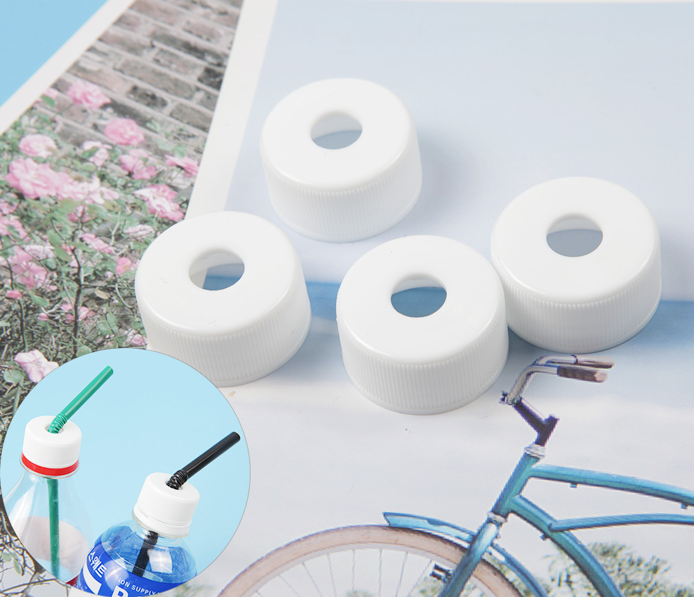 어린이 PET 페트병 음표 병뚜껑 빨대꽂이 캡5P