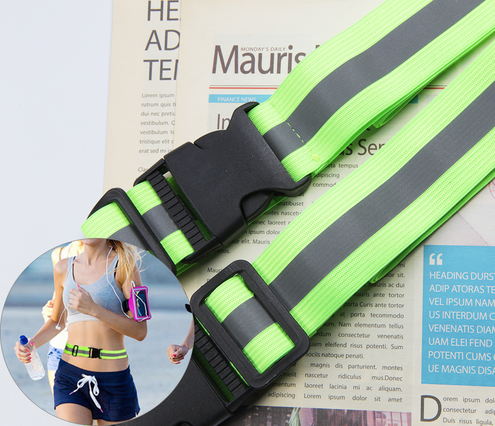 형광 야간 안전 운동 반사 허리띠 벨트1P