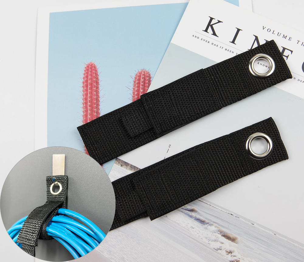 전선 케이블 묶기 호스 정리 찍찍이 고정 걸이 중 1P