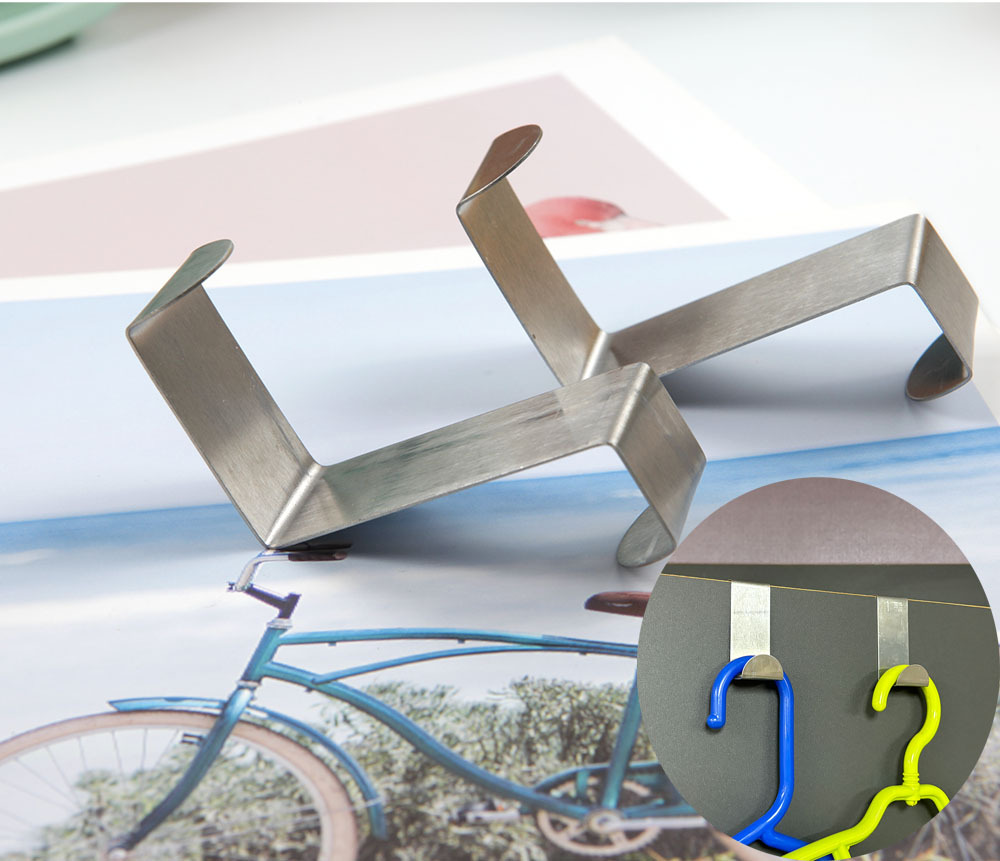 파티션 씽크대 도어 의류 소품 가방 타월 걸이 후크 2P