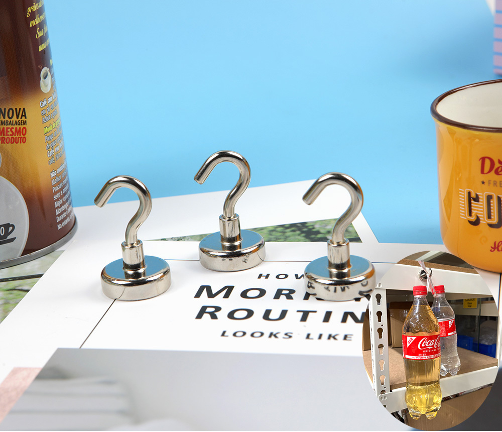 초강력 현관문 창고 주방 소품 자석 후크 고리1P