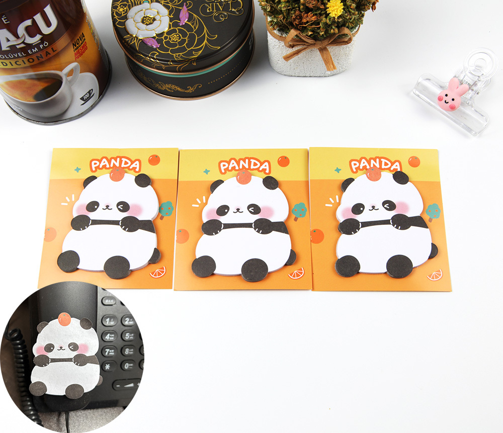 판다 공부 전화 학생 필기 메모 접착 메모지 특1P