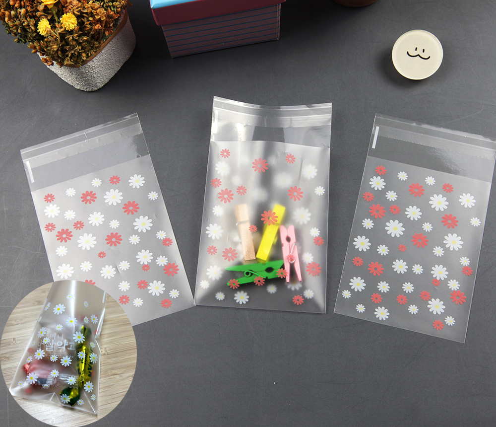꽃무늬 사탕 캔디 초콜렛 포장 선물 OPP 비닐100P
