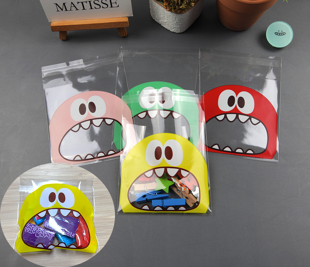 귀여운 캐릭터 선물 포장 과자 사탕 OPP 비닐100P