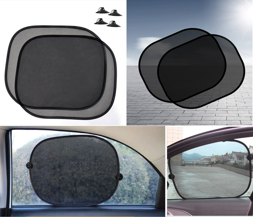 자동차 차량용 흡착 옆유리 햇빛 가리개 가림막 2P