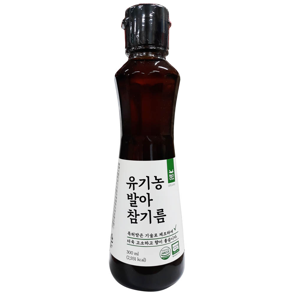 청오건강 발아 유기농 참기름