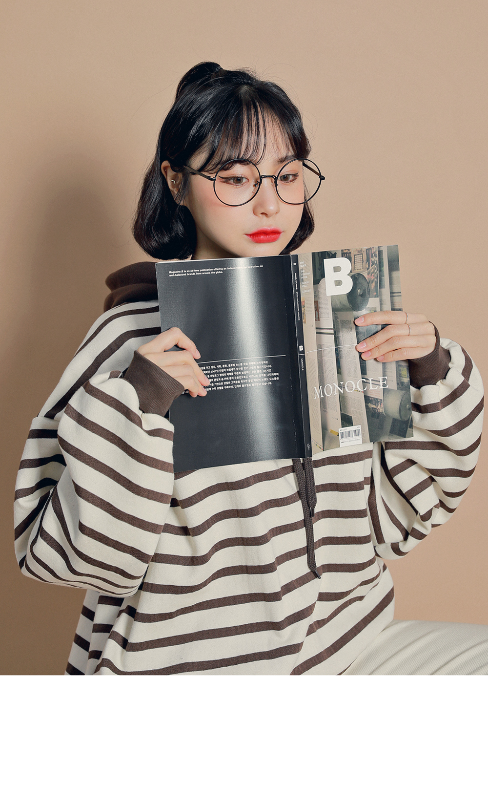 俏皮文青大圆框眼镜