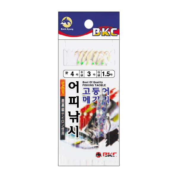 백경조침/ 어피낚시 Bk-346 고등어 전갱이 메가리채비-원피싱