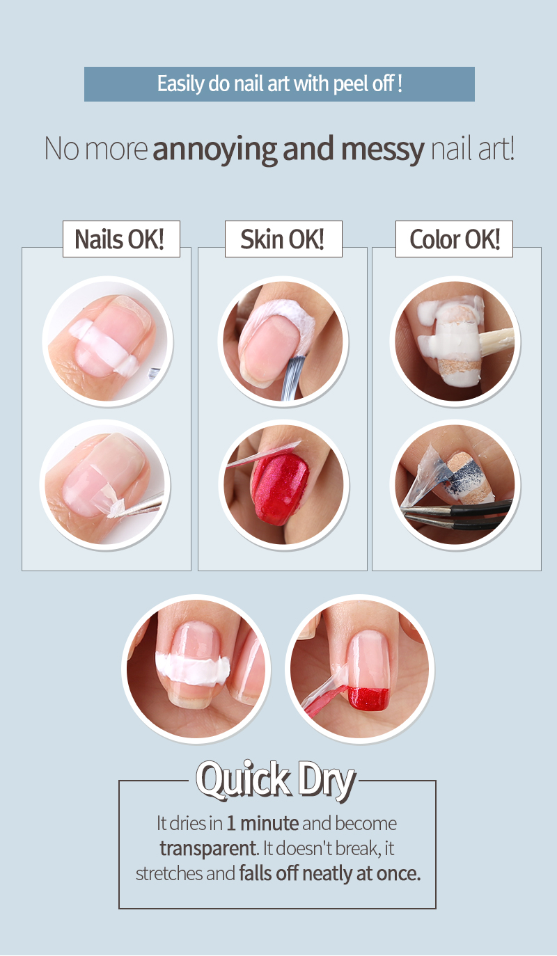[Nail Art] Peel off | Basic & etc - Nail Polish & Colors Korean Brand ...