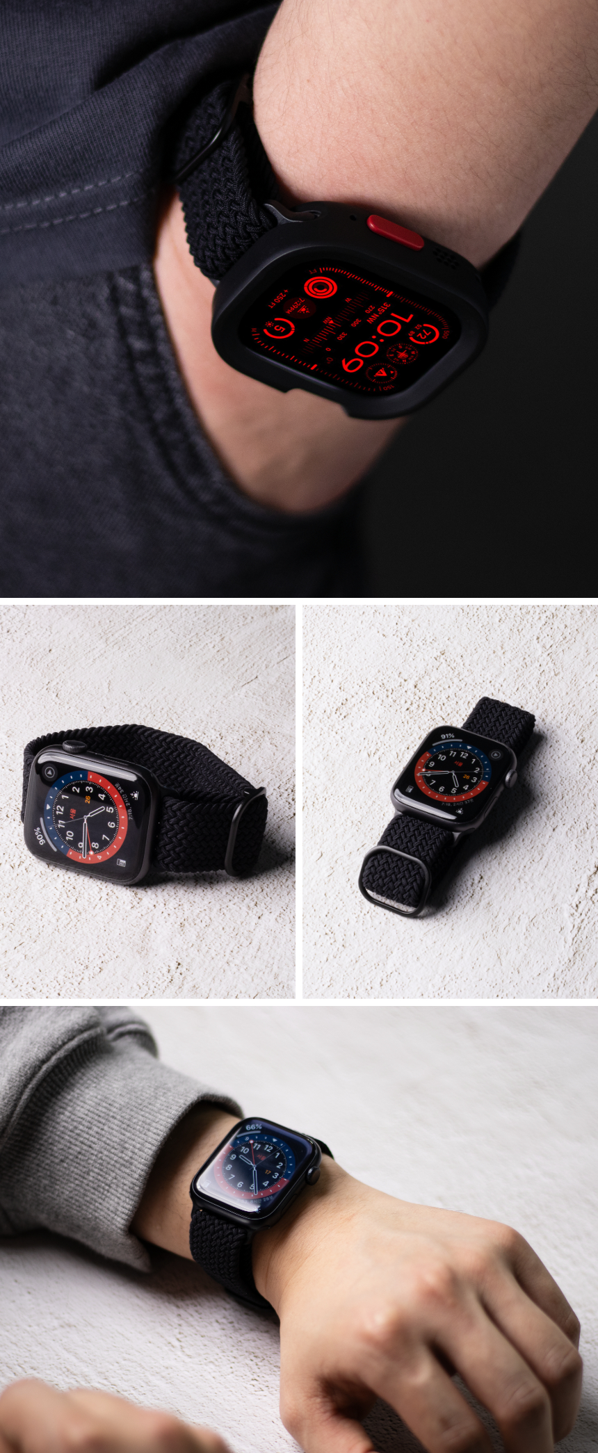 핸디핸드 애플워치 브레이드 너클 솔로루프 42mm/44mm/45mm/49mm 상세 이미지 17