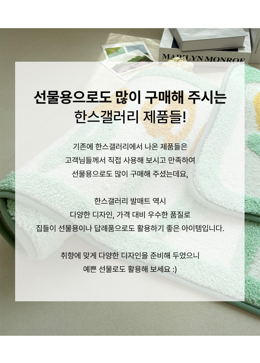 한스갤러리 욕실 발매트 호텔 주방 화장실 현관 싱크대 발매트 40x60 상세 이미지 19