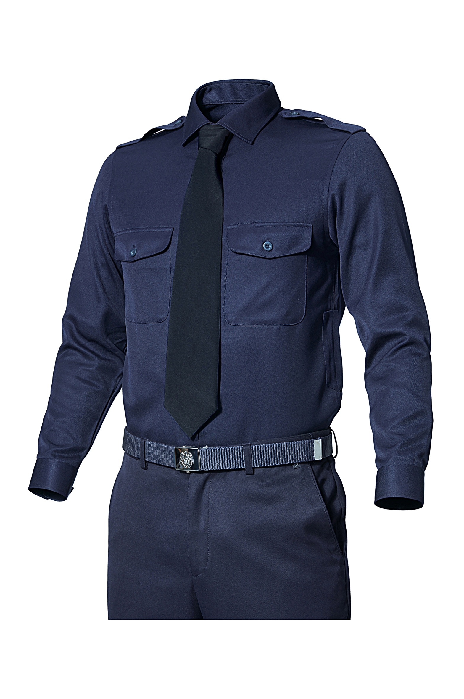 ZB-Y1043 (네이비)지벤 추동 경비복 셔츠