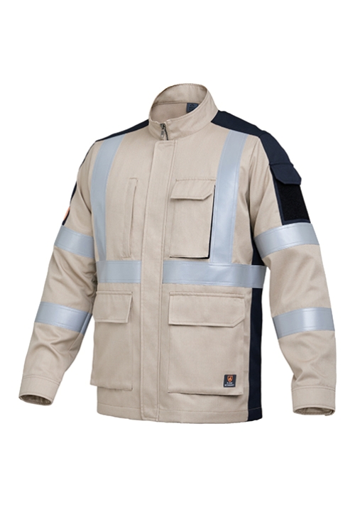 ZB-FAJ01(베이지/방염복)지벤 춘하 작업복 상의